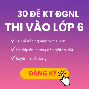 30 đề KT ĐGNL môn Toán thi vào lớp 6